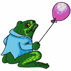 Frogs Embroidery Design 7
